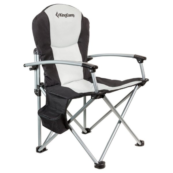 Кресло складное KingCamp Deluxe Steel Arm Chair (Черный)