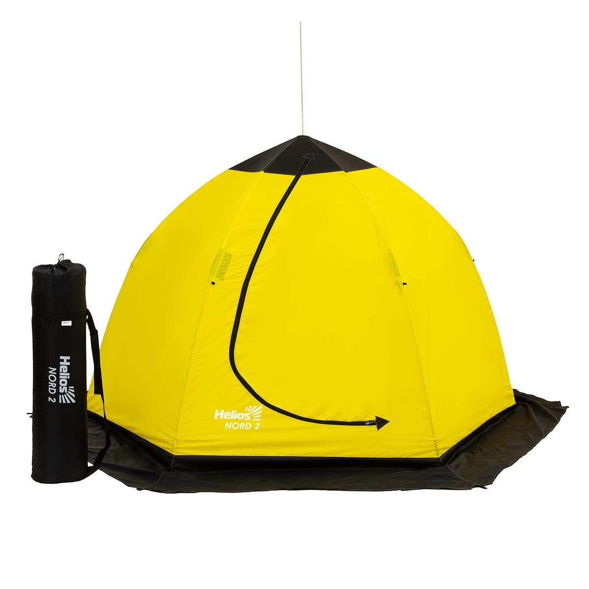 Палатка-зонт Helios NORD-2 зимняя (Желтый)