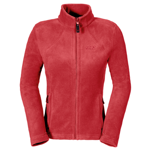 Джемпер женский Jack Wolfskin Moonrise jacket women  (Красный, L)