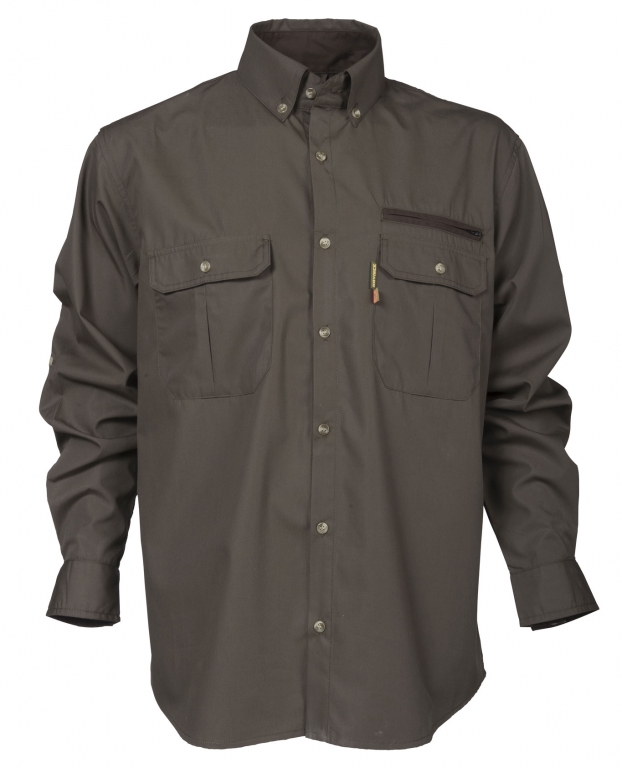 Рубашка с длинным рукавом мужская Rovince Ergoline men RV080118 (Коричневый, XXXL)