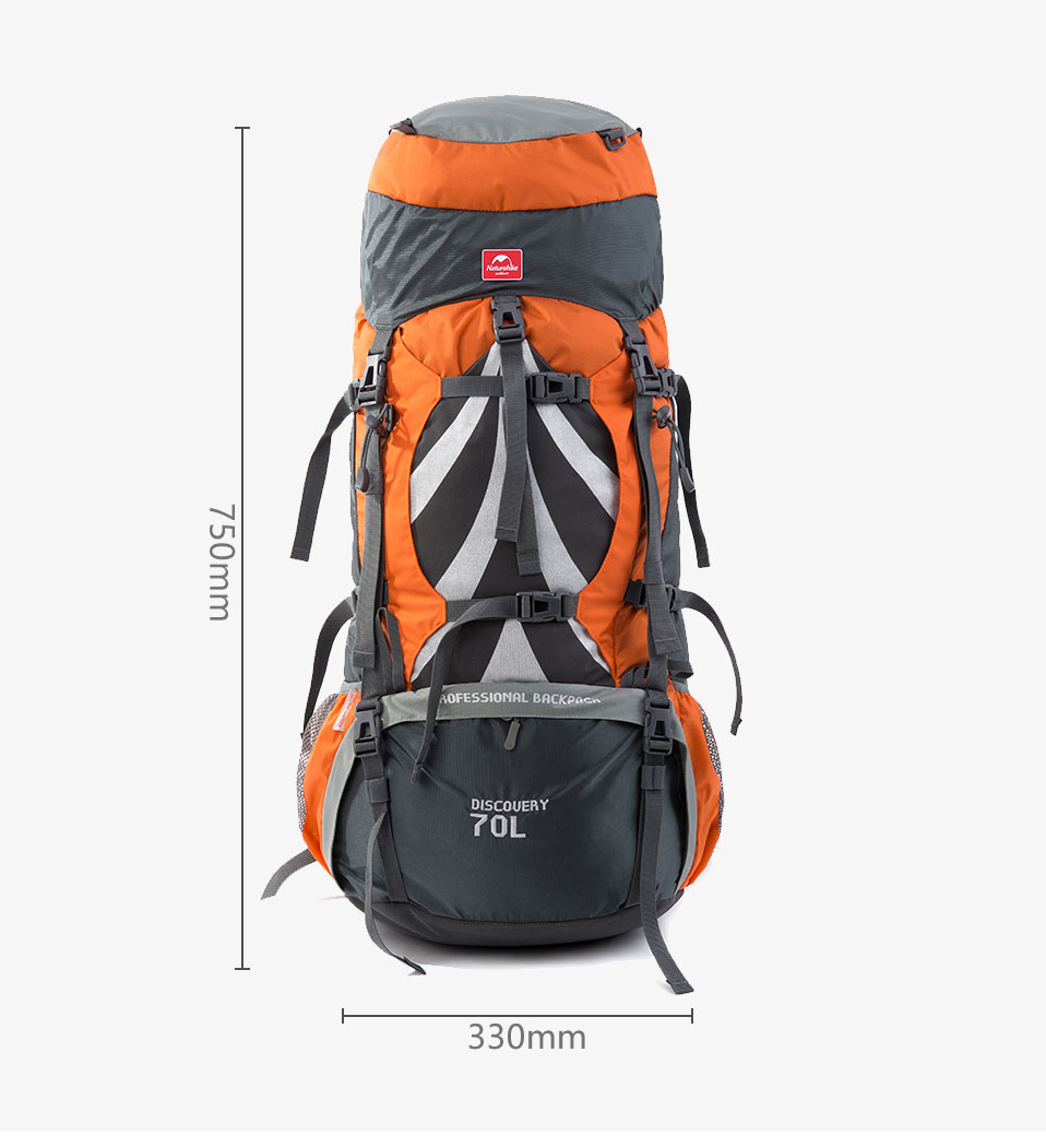 Рюкзак Naturehike Discovery 70L   (Оранжевый)