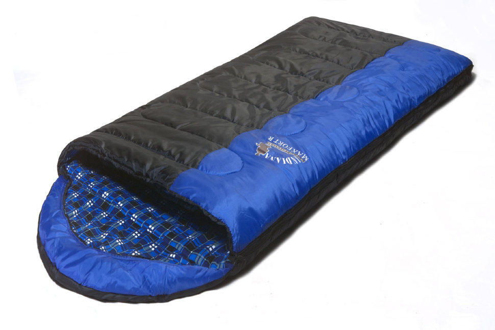 Спальный мешок Indiana Maxfort (правый) (Черный/синий)