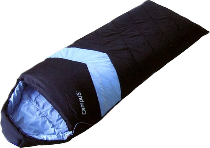 Спальный мешок Campus Adventure 300 SQ правый (Черный/синий)