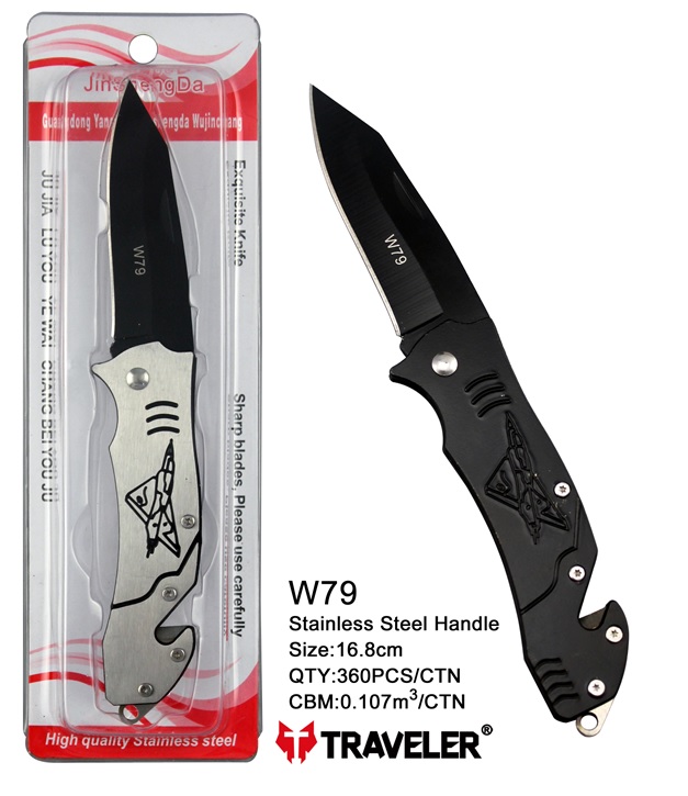 Нож складной Traveler W79 (Черный)