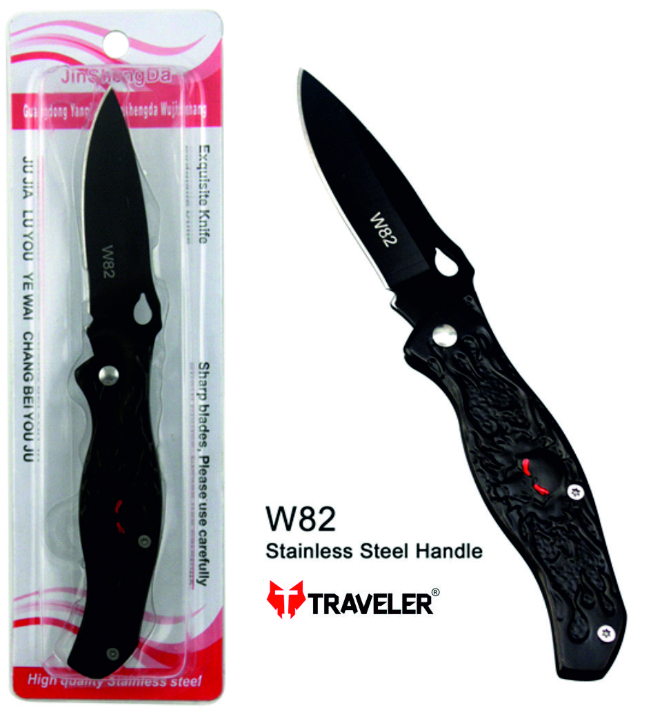 Нож складной Traveler W82 (Черный)