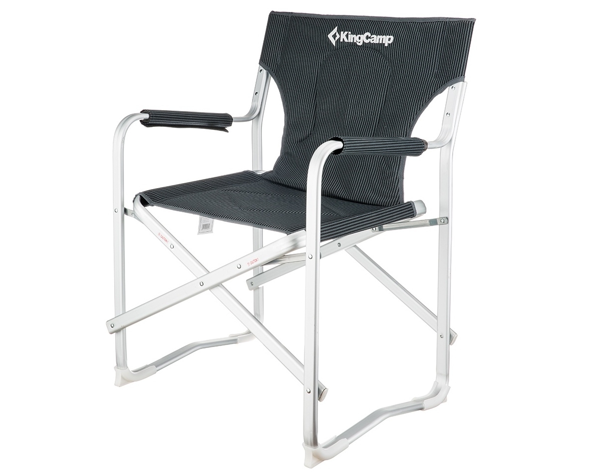 Кресло складное KingCamp Delux Director chair (Серый)