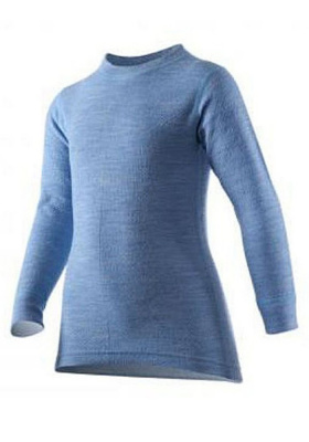 Термобелье Norveg Winter детская футболка с длинным рукавом голубой